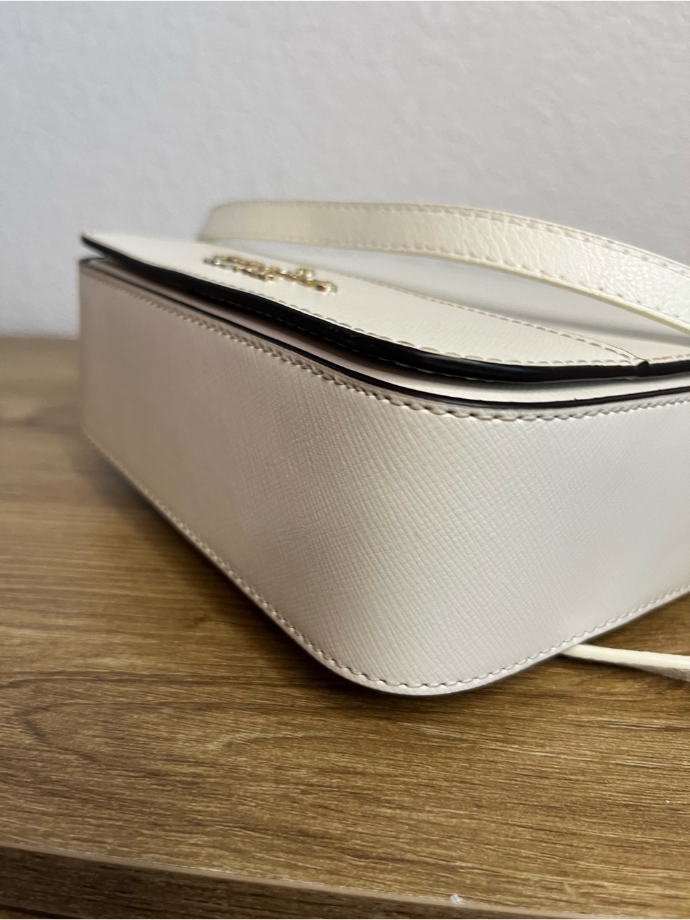 Kate Spade Staci Square Saffiano Leather Top Handle Crossbody Bag White - Picture 7 of 14